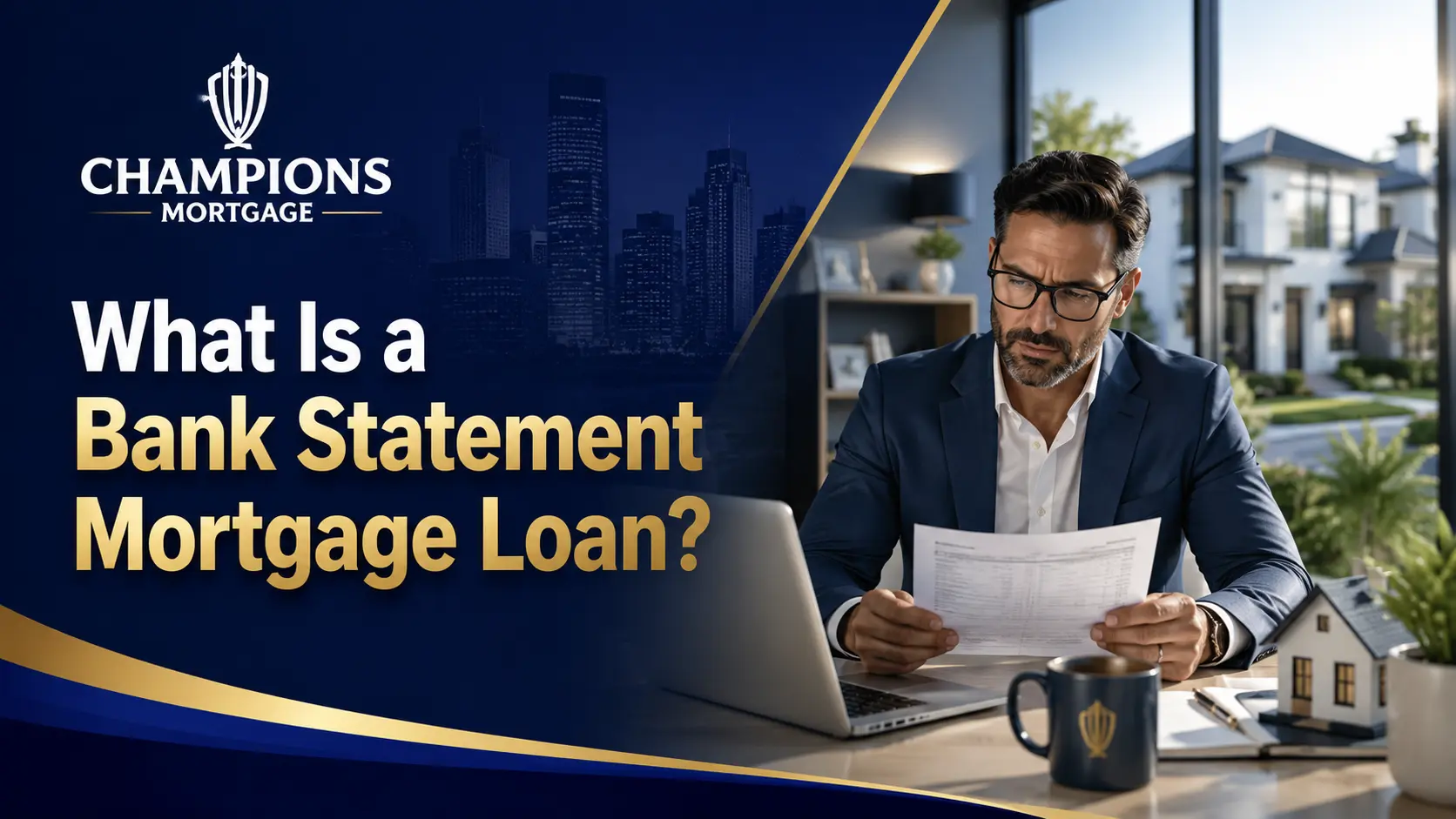 Bank statement mortgage loan for self-employed borrowers.