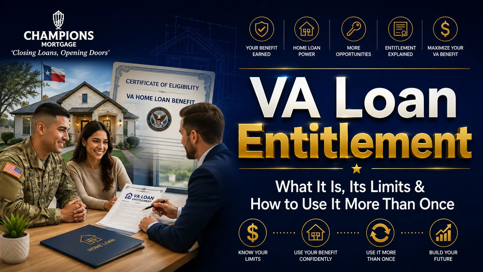 VA Loan Entitlement: What Is VA Entitlement it's limits and How to Use It More Than Once