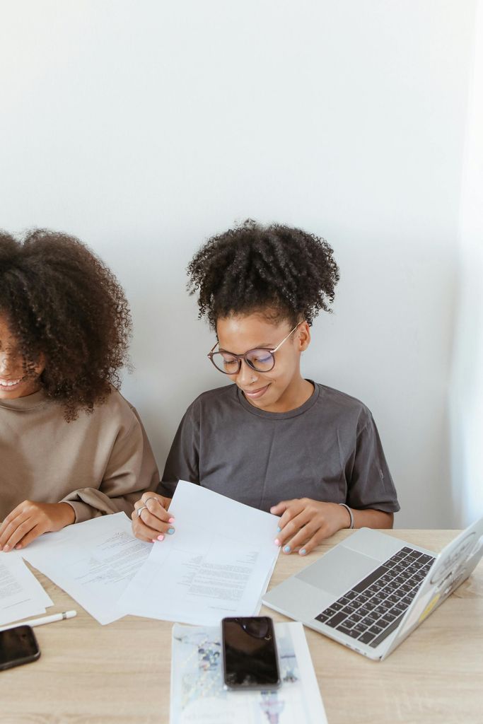 Women Working Together at Home