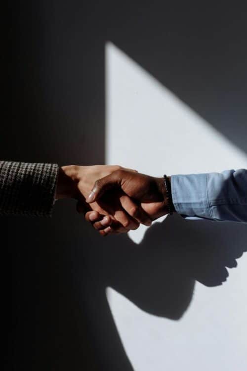 Close-up Photo of People Doing a Handshake