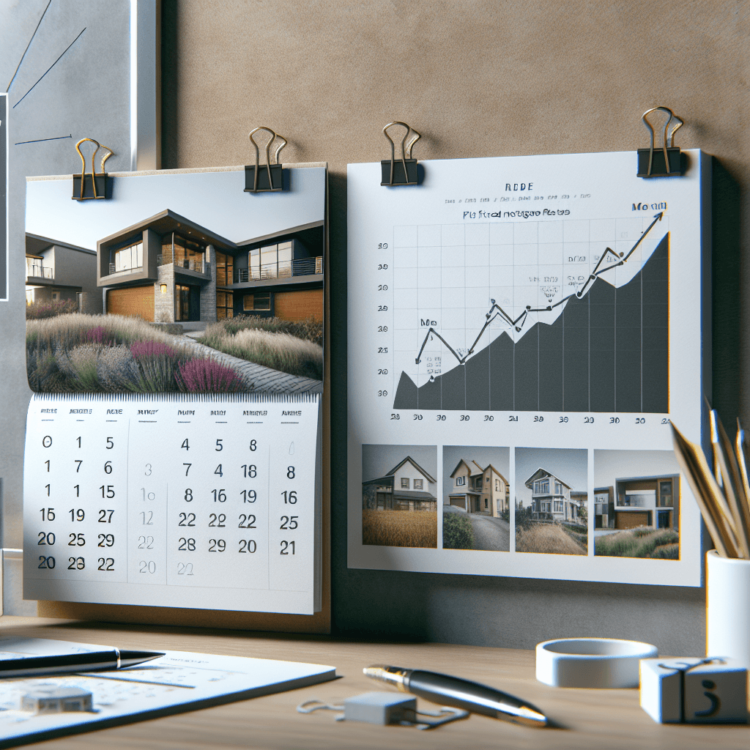 Current fixed mortgage rate -> Calendar , stock photo