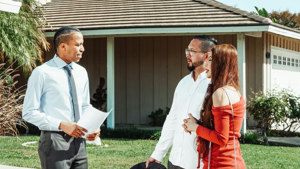 People Talking to a Realtor